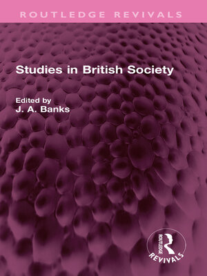 cover image of Studies in British Society